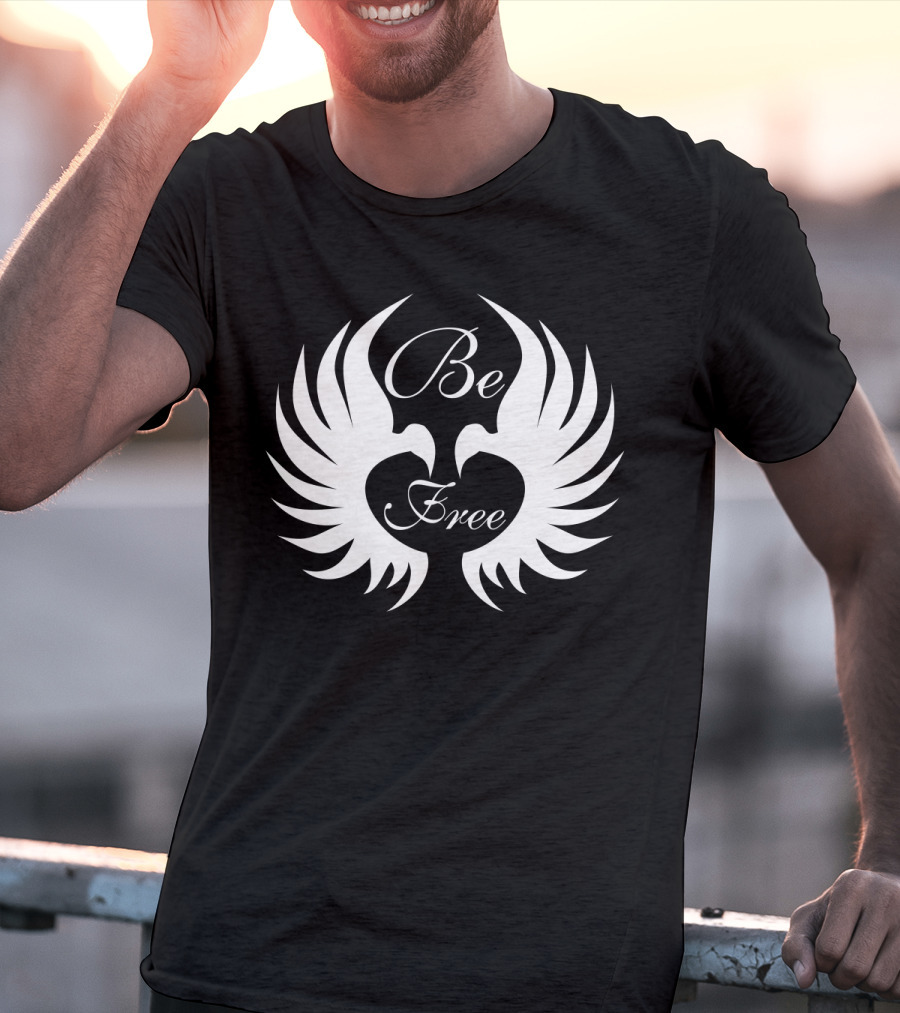 Be Free Winged Heart Embrace Freedom T-Shirt