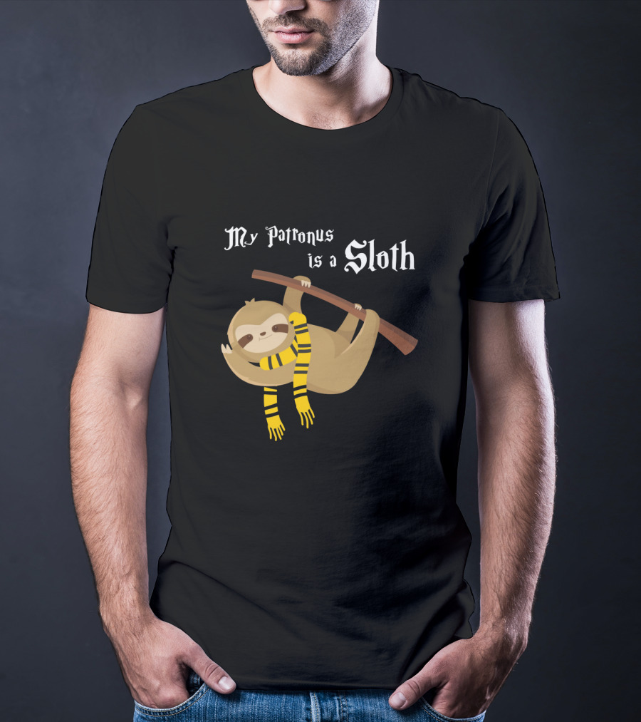 My Patronus Is A Sloth Hogwarts Gryffindor Scarf Magic Creature T-Shirt