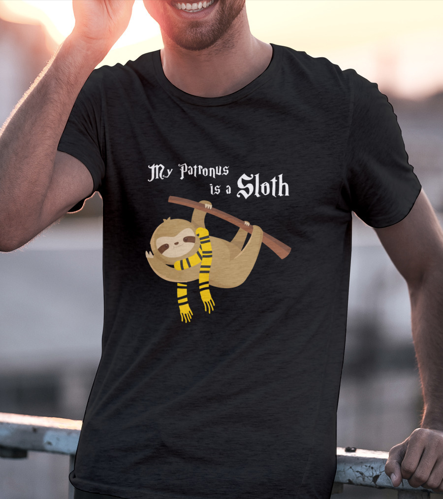 My Patronus Is A Sloth Hogwarts Gryffindor Scarf Magic Creature T-Shirt