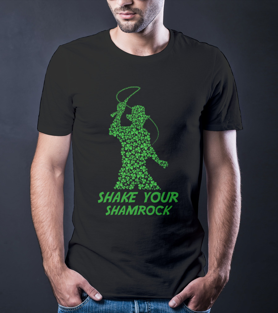 Indiana Jones Shake Your Shamrock St Patrick's Day T-Shirt