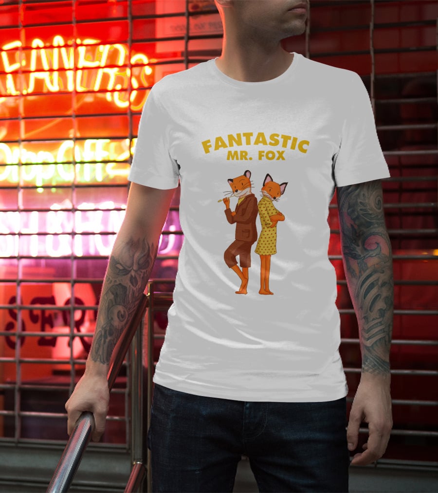 FANTASTIC MR. FOX Cartoon Characters T-Shirt