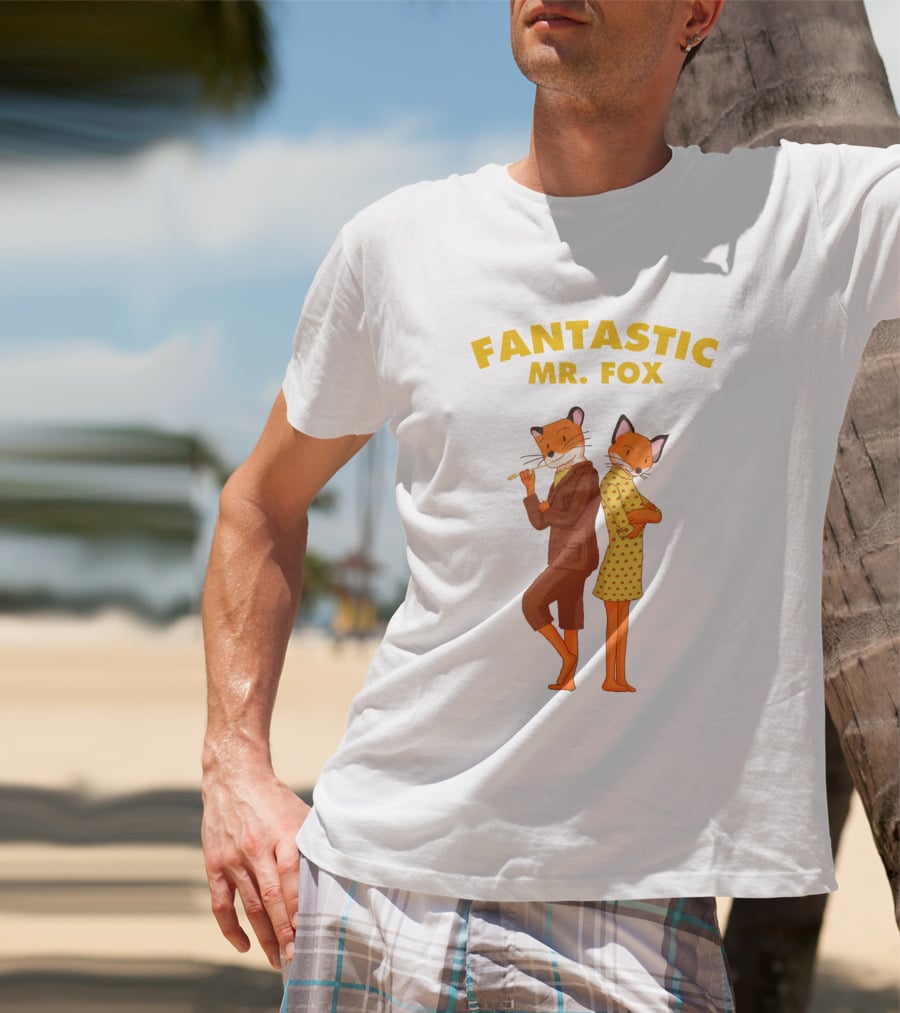 FANTASTIC MR. FOX Cartoon Characters T-Shirt