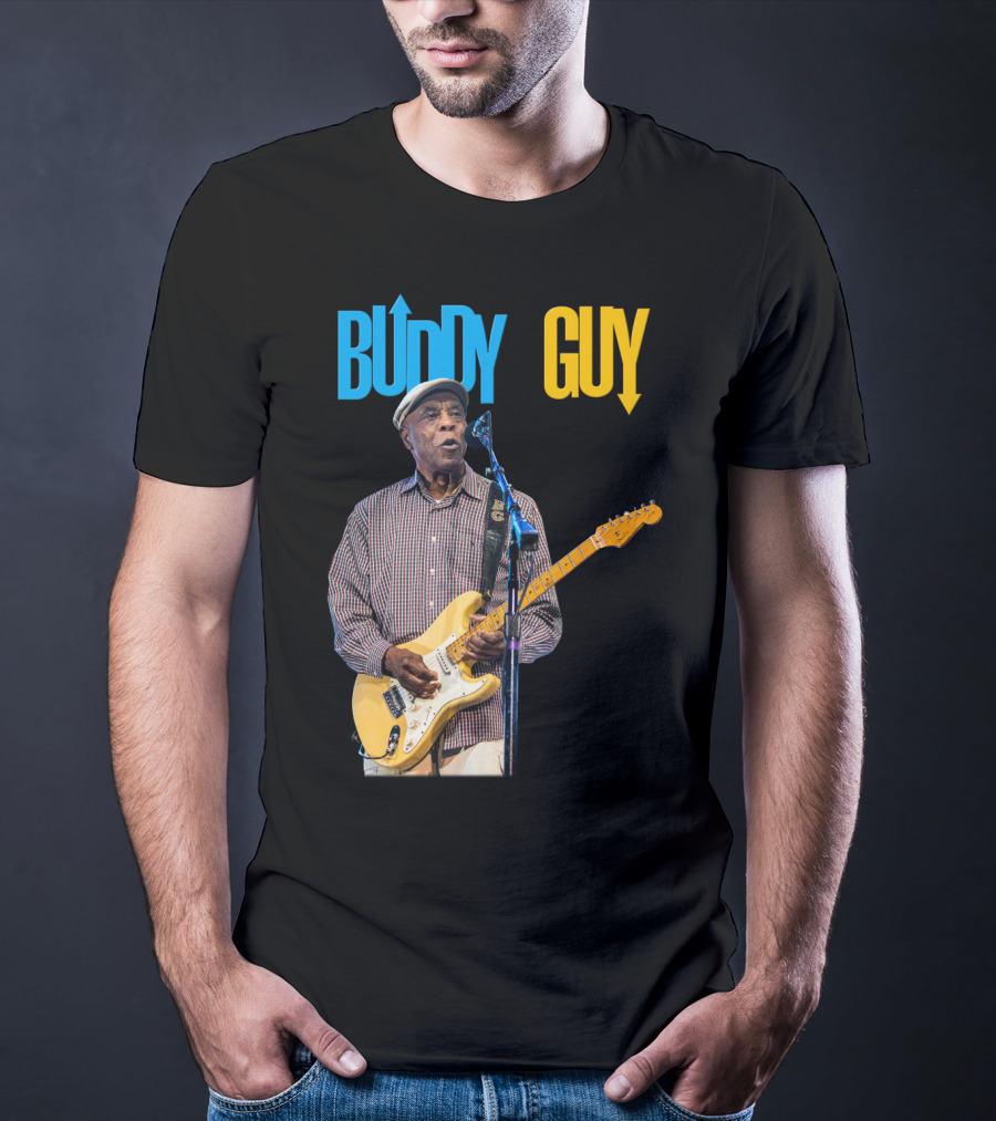 Buddy Guy Electric Blues Performance With Guitar And Microphone T-Shirt