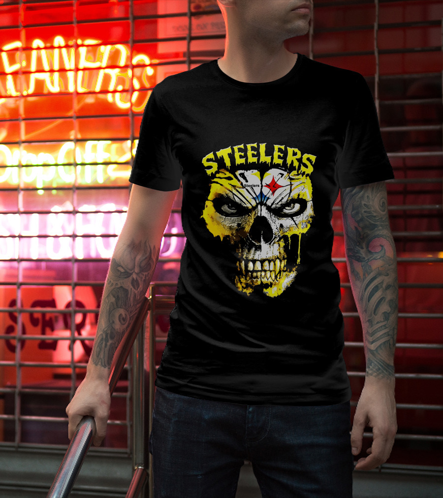 Steelers Skull Fan Icon T-Shirt