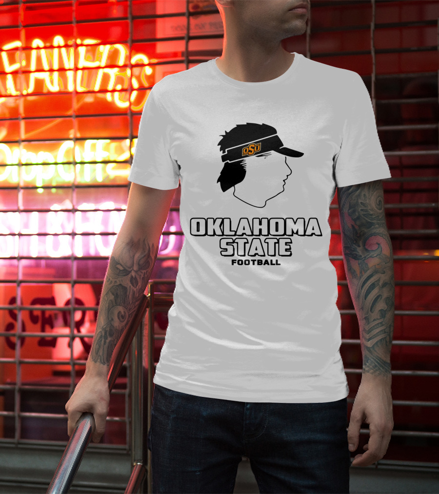 Oklahoma State OSU Head Visor Football T-Shirt