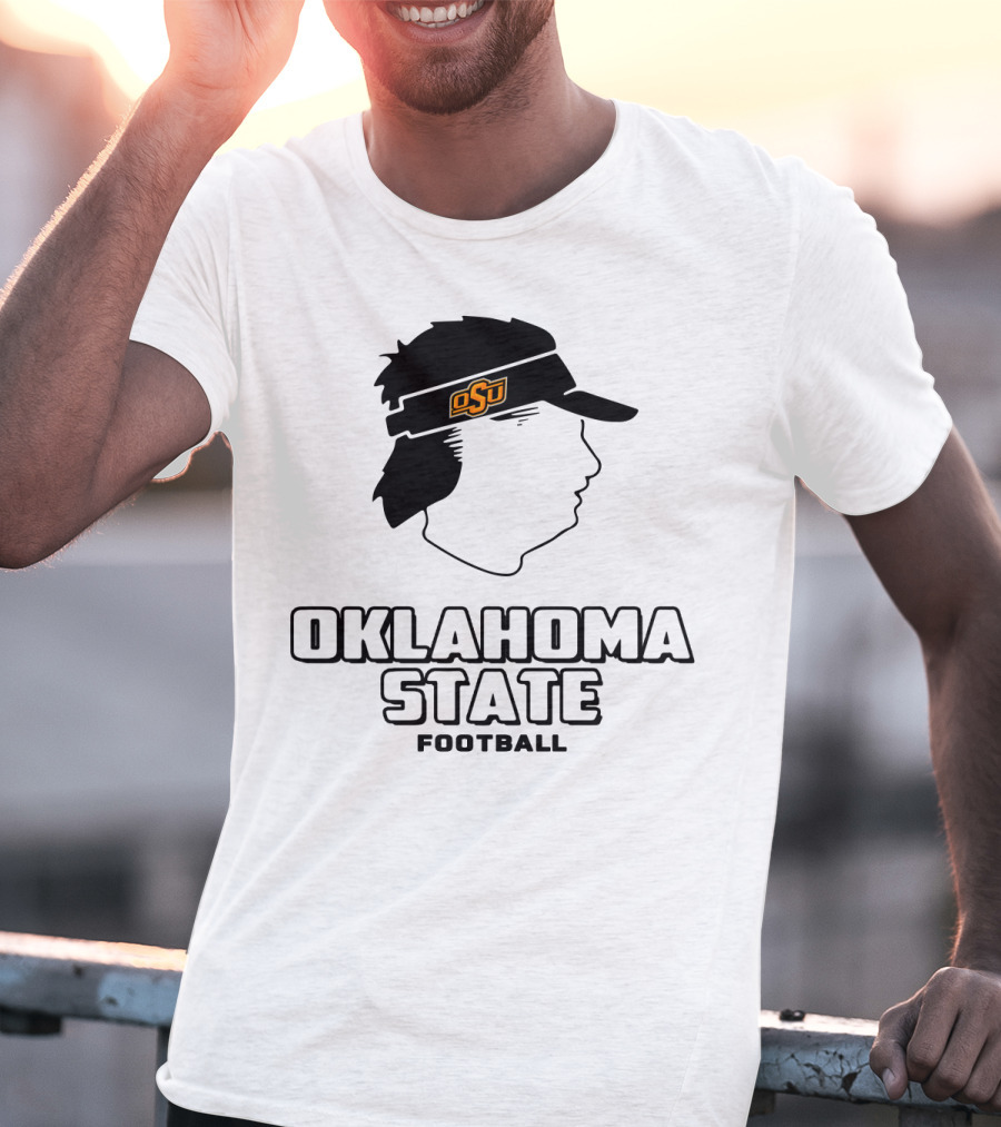 Oklahoma State OSU Head Visor Football T-Shirt