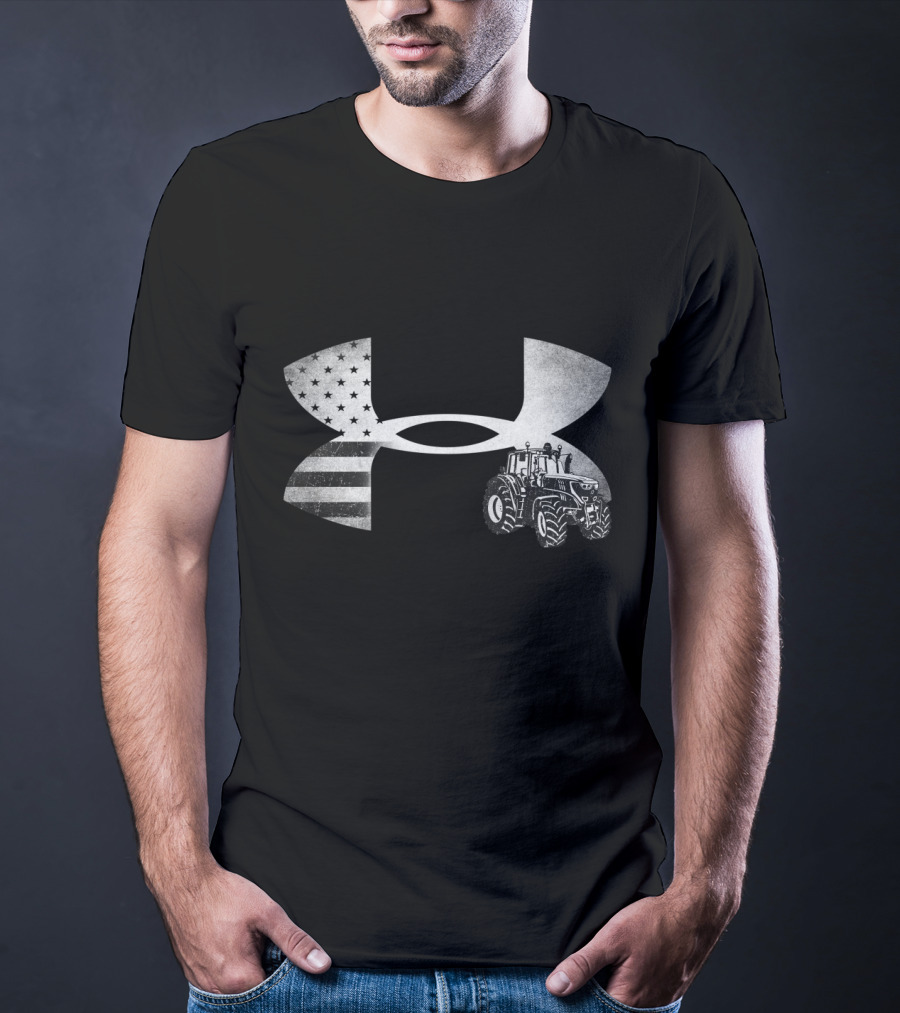 Under Armour Tractor American Flag T-Shirt