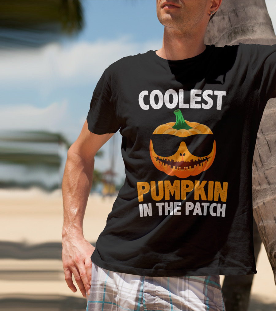 Coolest Pumpkin In The Patch With Sunglasses T-Shirt