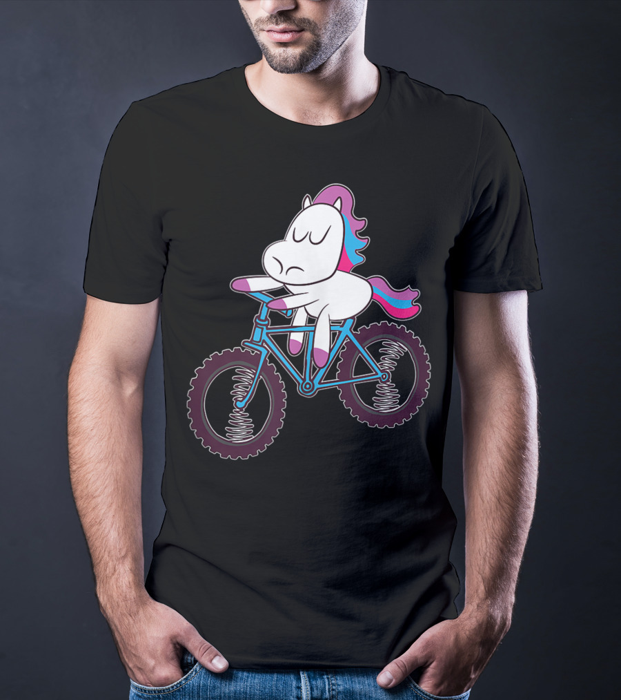 Mountain Bike Unicorn Riding Adventure T-Shirt