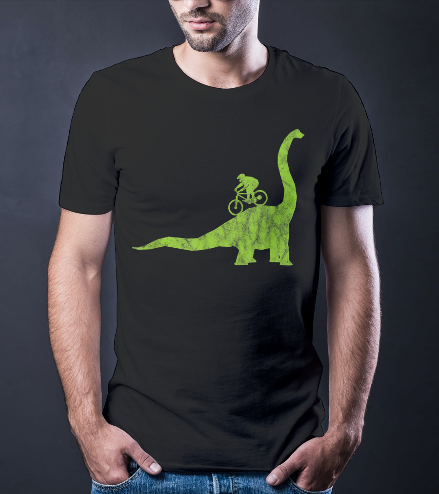 Mountain Bike MTB Dinosaur Funny Cycling Bicycle Rider Adventure T-Shirt