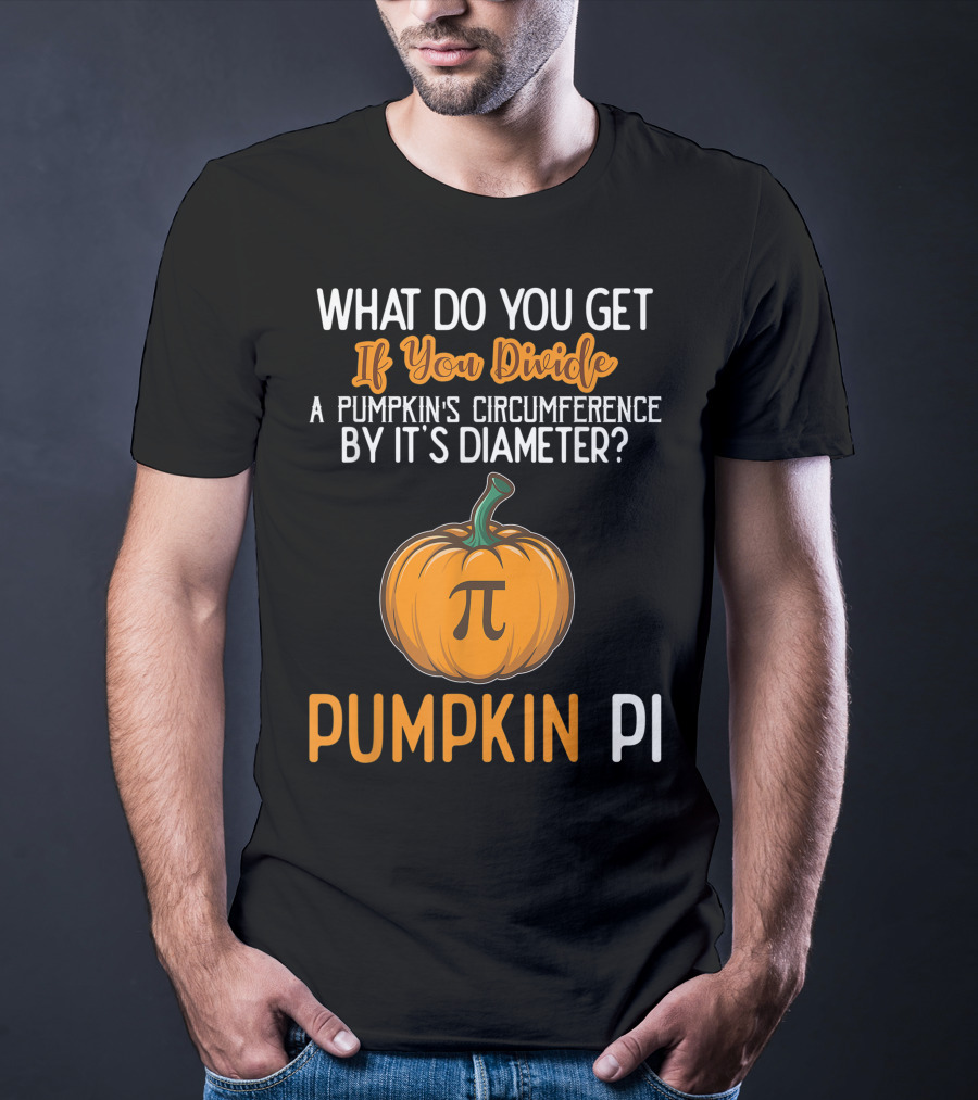 Funny Pumpkin Pi Math Teacher Halloween Costume Joke T-Shirt
