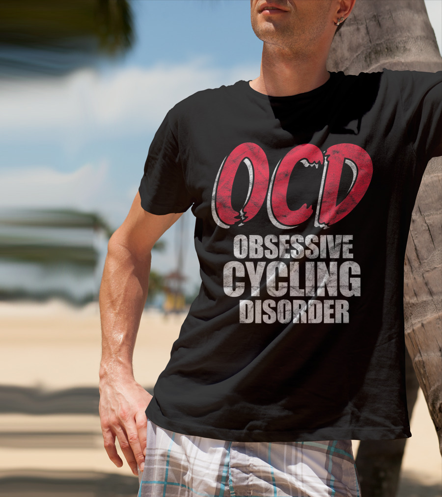 OCD Obsessive Cycling Disorder Funny Bike Cycling Biking Basic T-Shirt