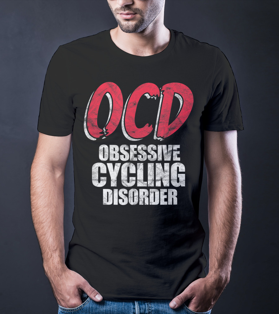 OCD Obsessive Cycling Disorder Funny Bike Cycling Biking Basic T-Shirt