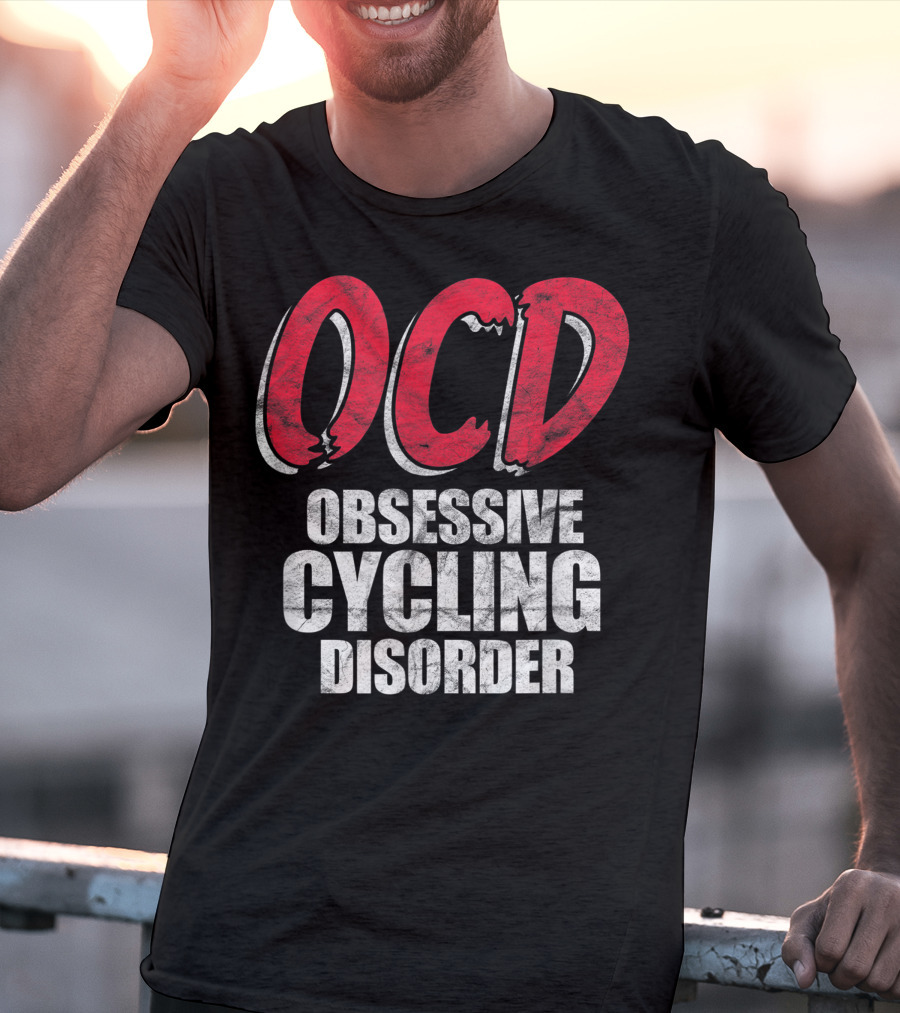 OCD Obsessive Cycling Disorder Funny Bike Cycling Biking Basic T-Shirt