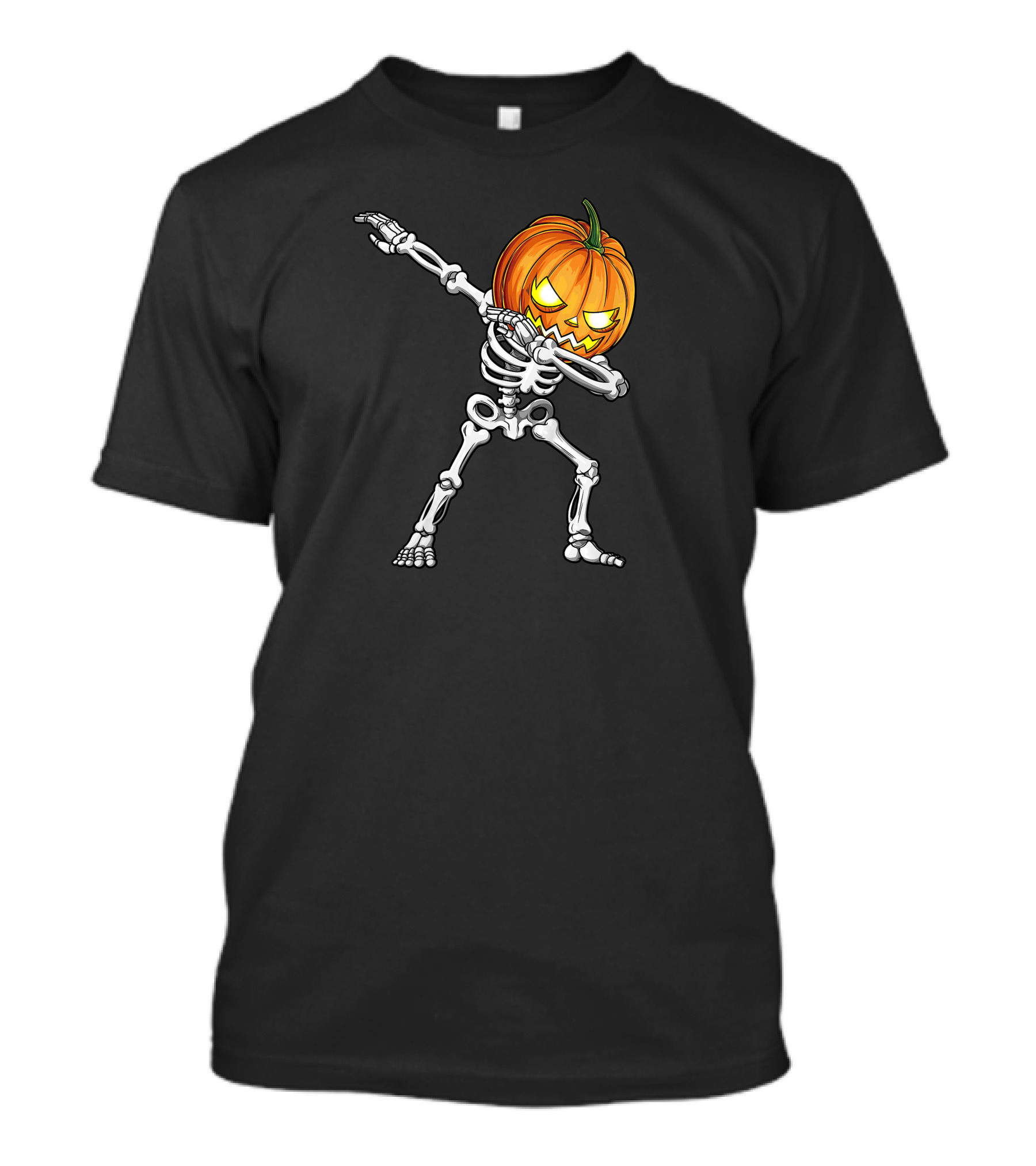 Dabbing Skeleton Pumpkin Halloween Best T-Shirt