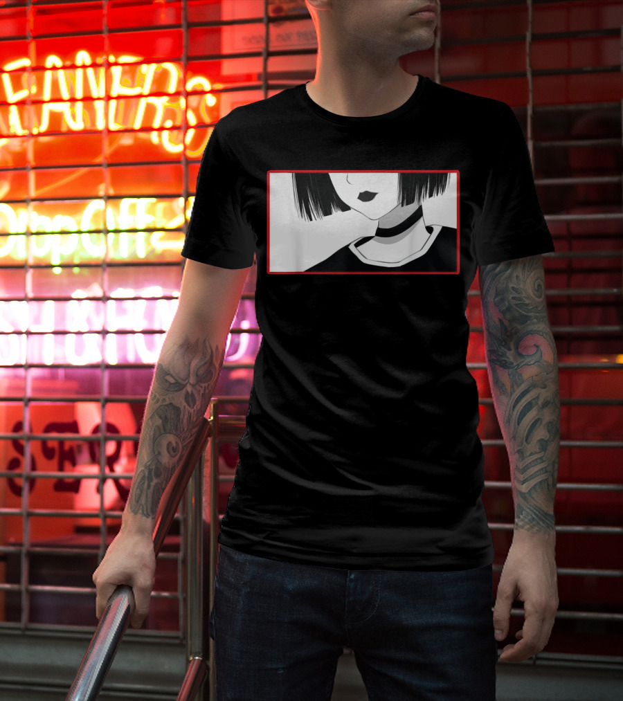 Aesthetic Soft Grunge Goth Anime Girl Gothic T-Shirt