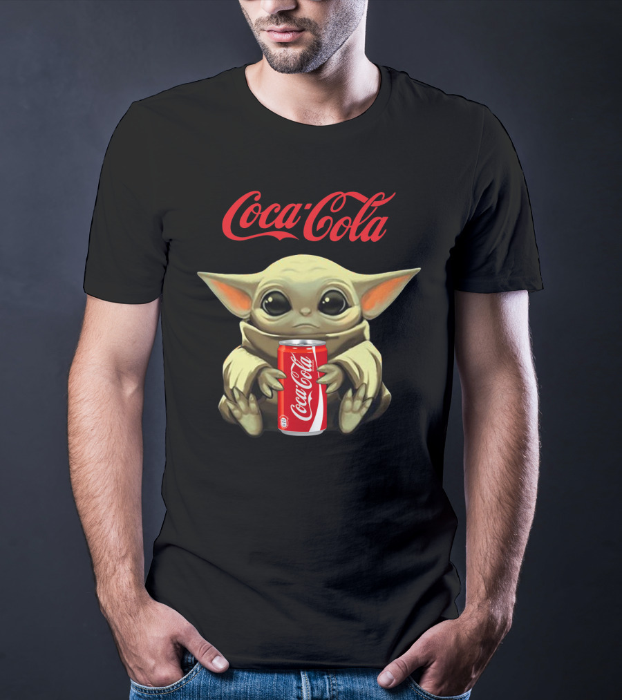 Coca Cola Baby Yoda Holding Coca Cola Can T-Shirt