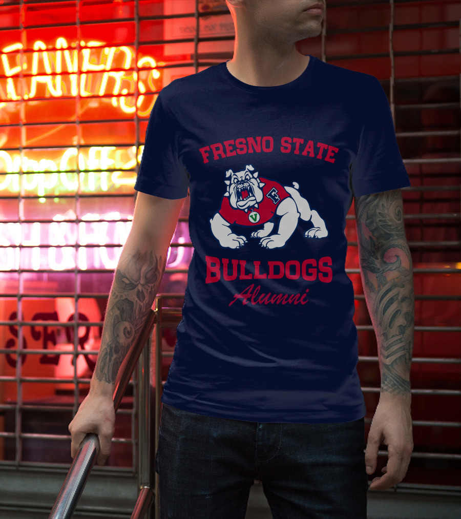 Fresno State Bulldogs Alumni Bulldog Mascot T-Shirt