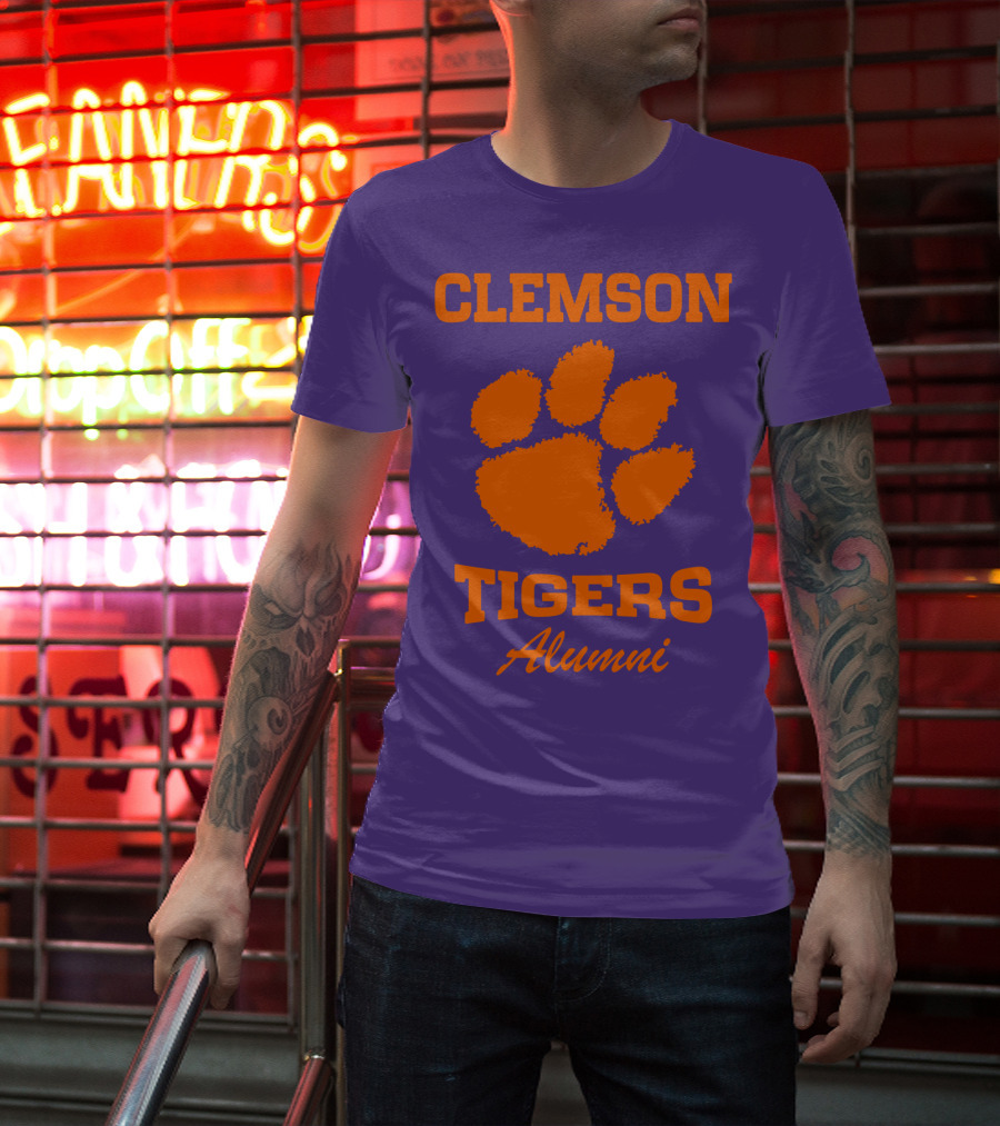 Clemson Tigers Alumni Paw Prints T-Shirt