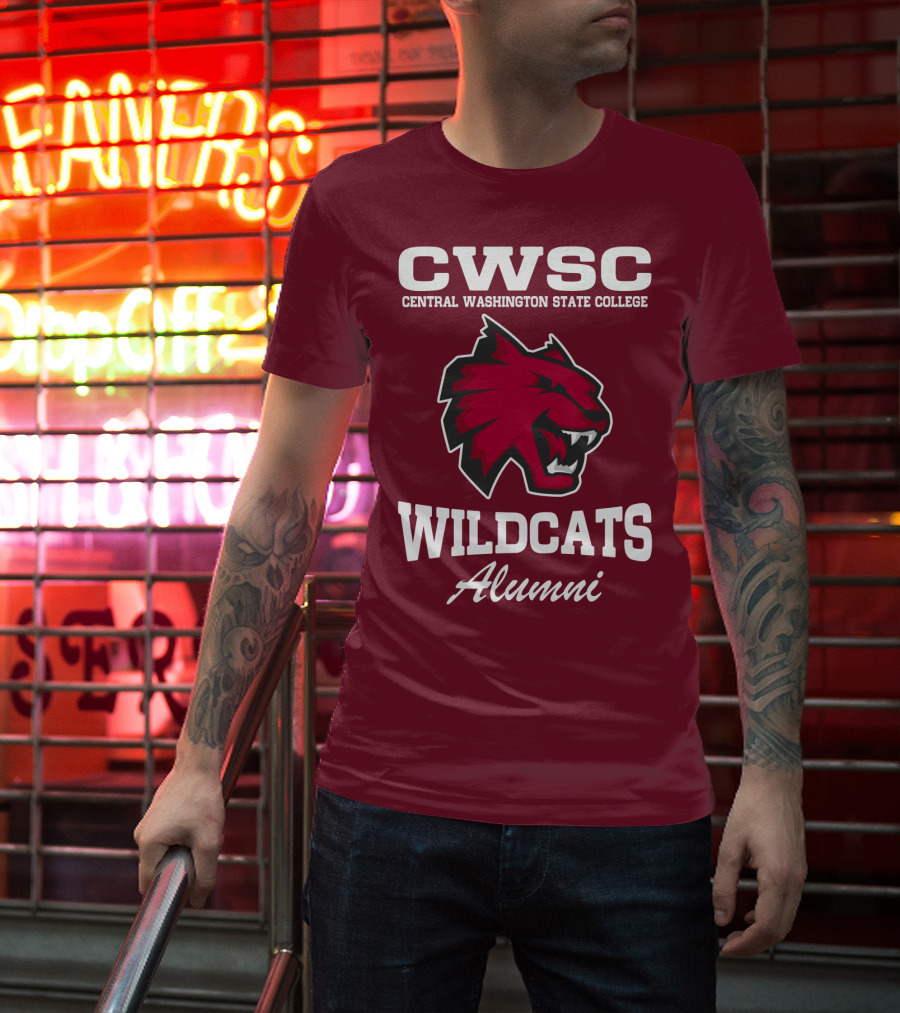 CWSC Central Washington State College Wildcats Alumni T-Shirt