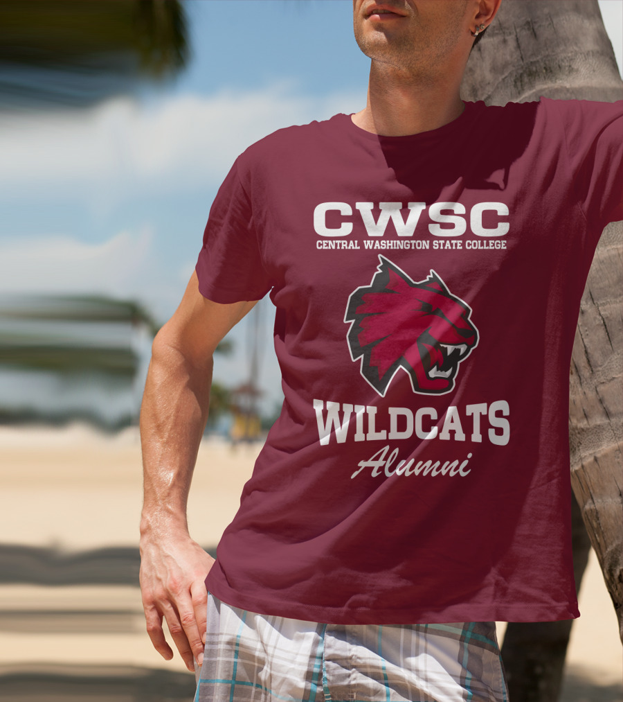 CWSC Central Washington State College Wildcats Alumni T-Shirt