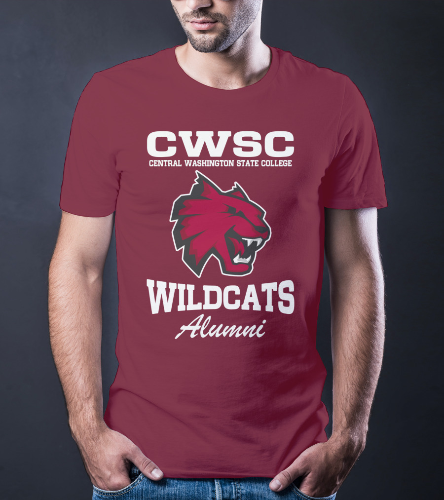 CWSC Central Washington State College Wildcats Alumni T-Shirt