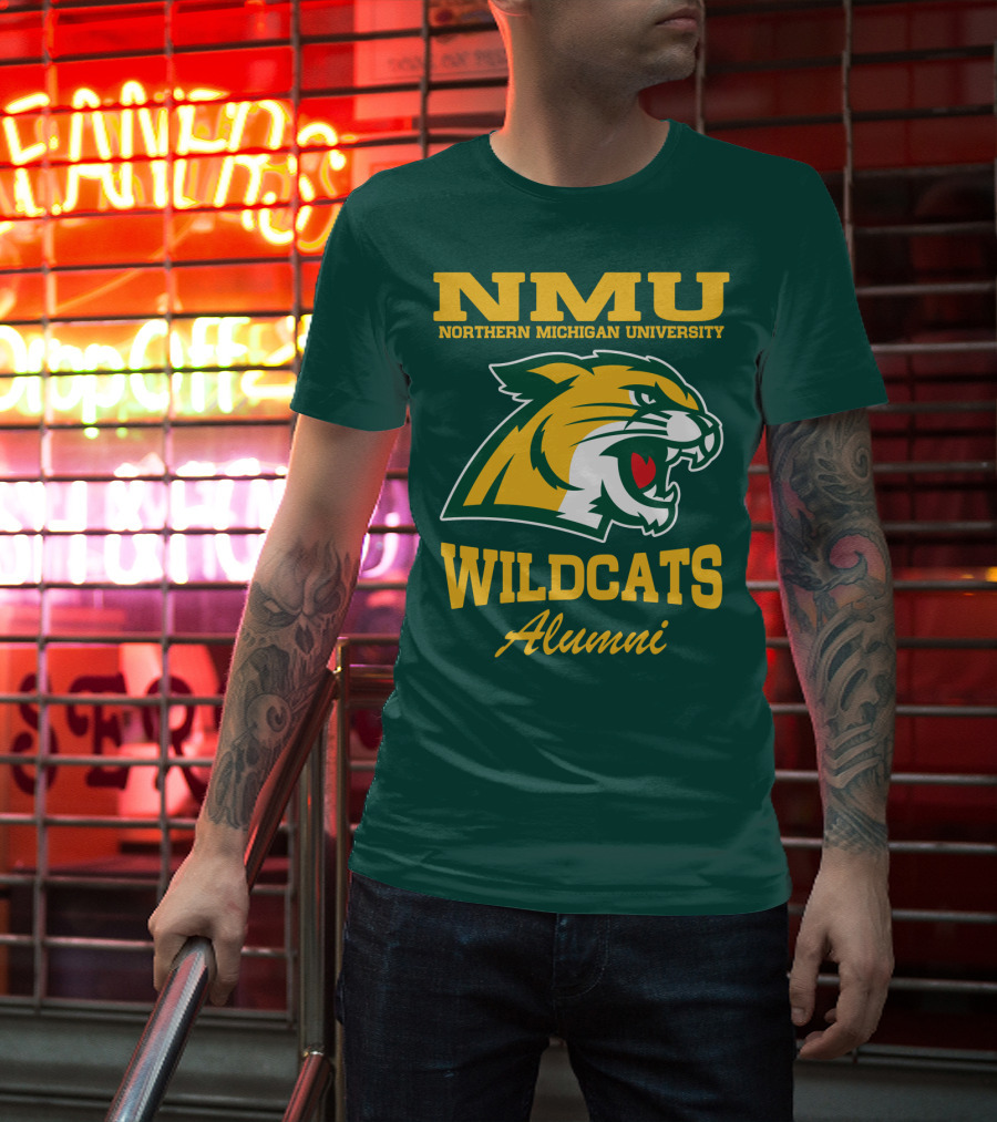 NMU Northern Michigan University Wildcats Alumni T-Shirt