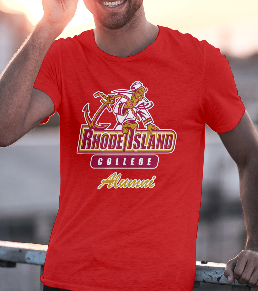 Rhode Island College Alumni Anchor Sailor T-Shirt