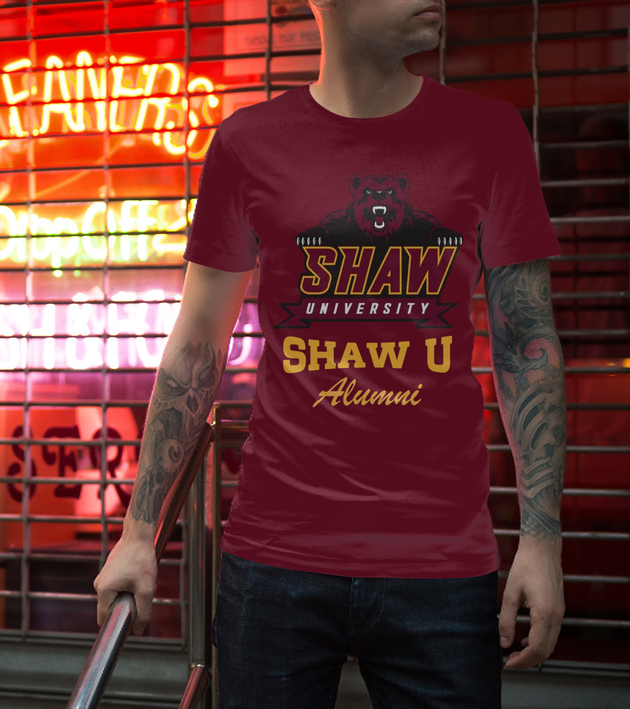 Shaw University Bear Shaw U Alumni T-Shirt