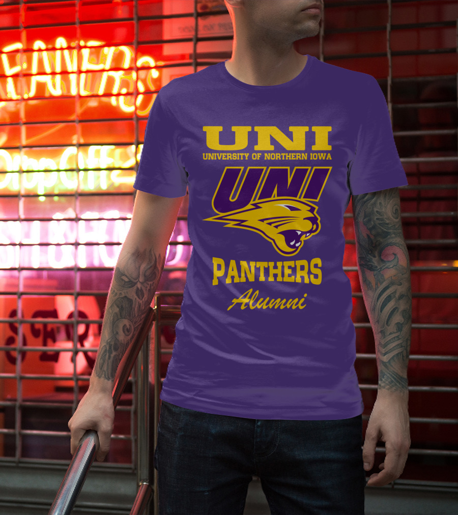 UNI University Of Northern Iowa Panthers Alumni T-Shirt