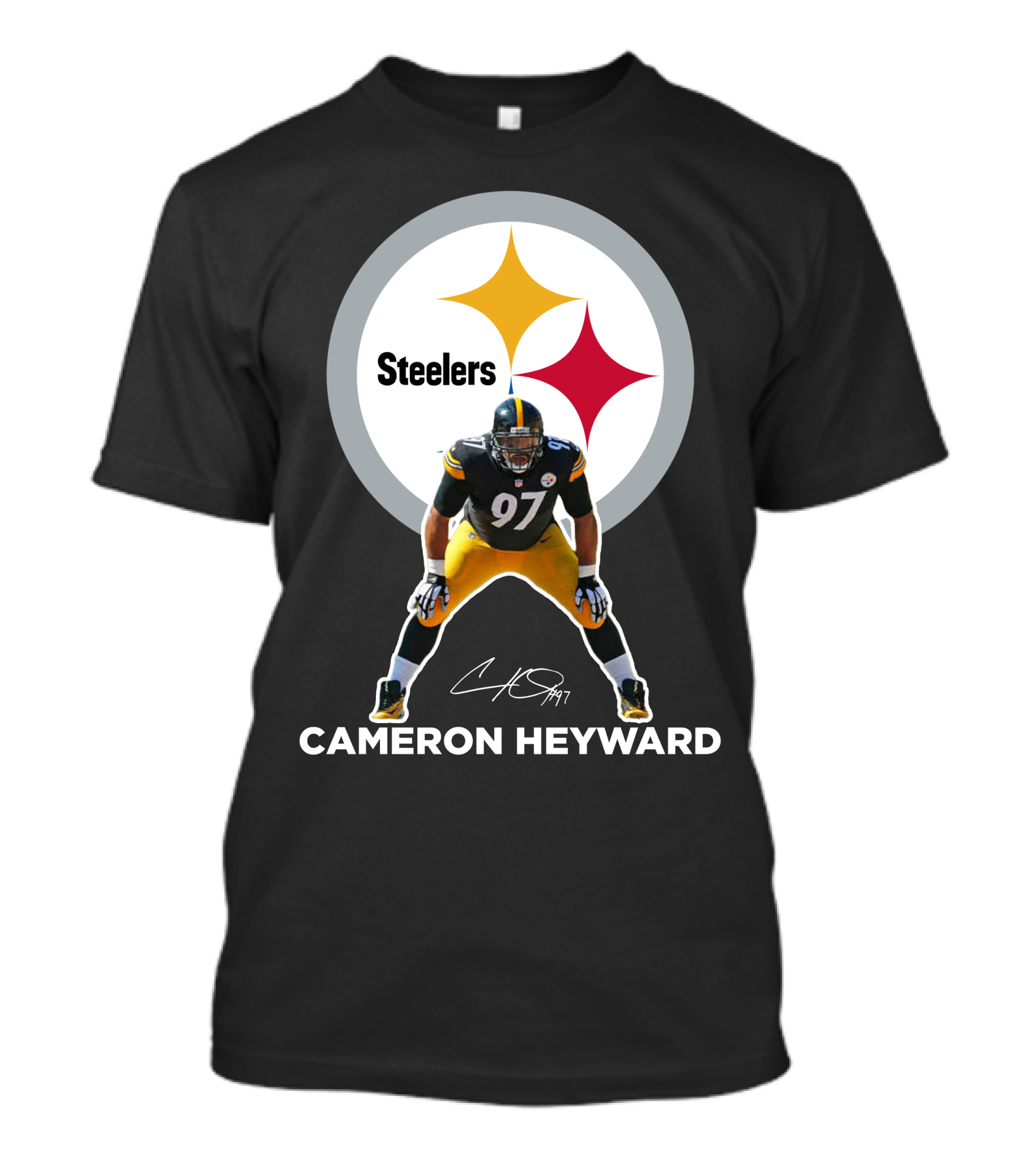 Cameron Heyward Pittsburgh Steelers 97 Nfl Player Signature T-Shirt