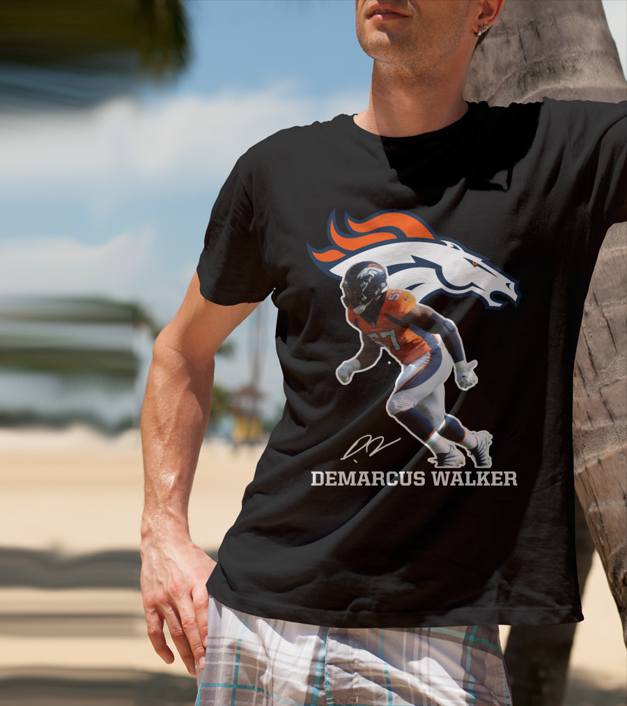 Demarcus Walker Denver Broncos 57 Football Player T-Shirt
