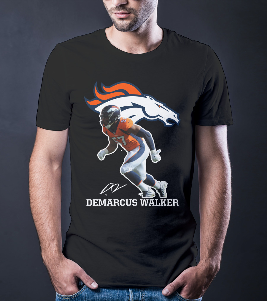 Demarcus Walker Denver Broncos 57 Football Player T-Shirt