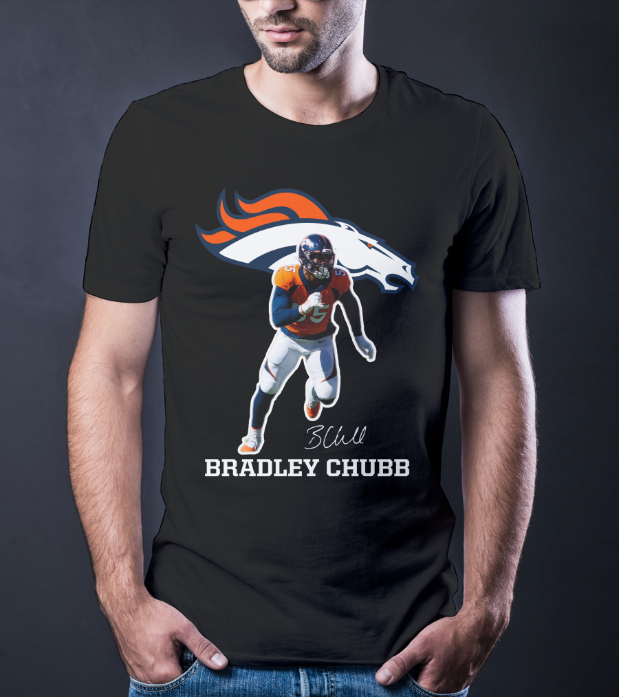 Bradley Chubb Denver Broncos Player Signature T-Shirt