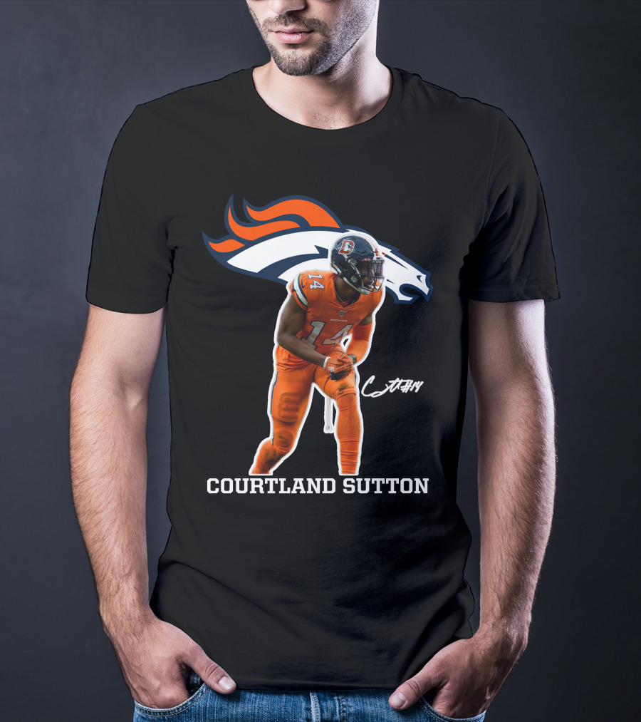 Courtland Sutton Denver Broncos Football Player #14 T-Shirt