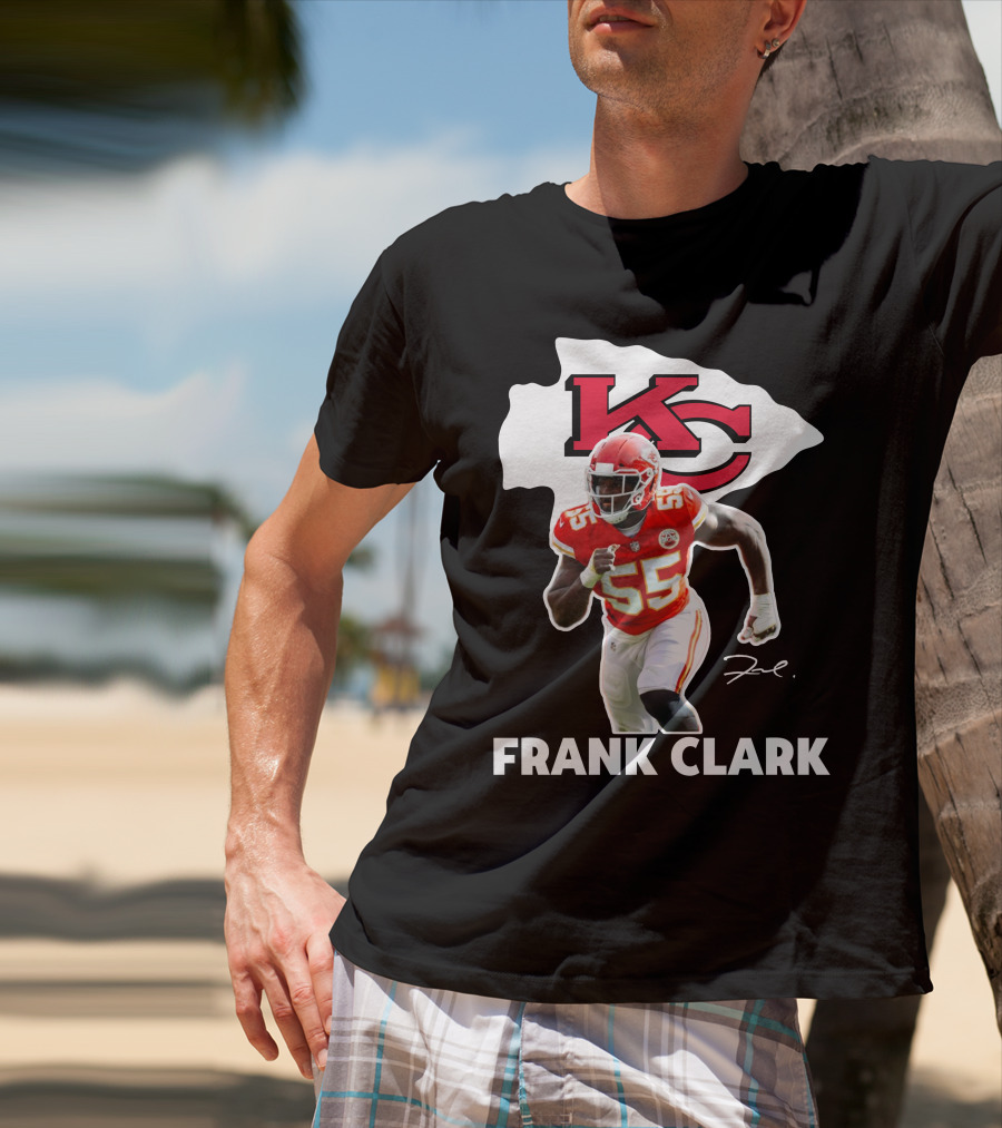 FRANK CLARK KC Football #55 Chiefs Player T-Shirt