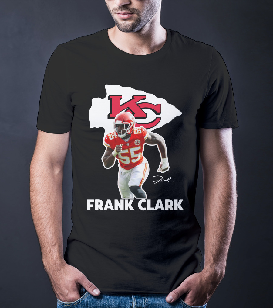 FRANK CLARK KC Football #55 Chiefs Player T-Shirt