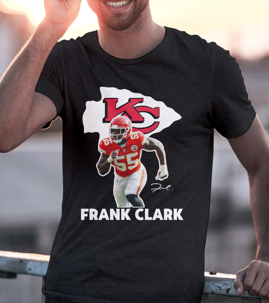 FRANK CLARK KC Football #55 Chiefs Player T-Shirt