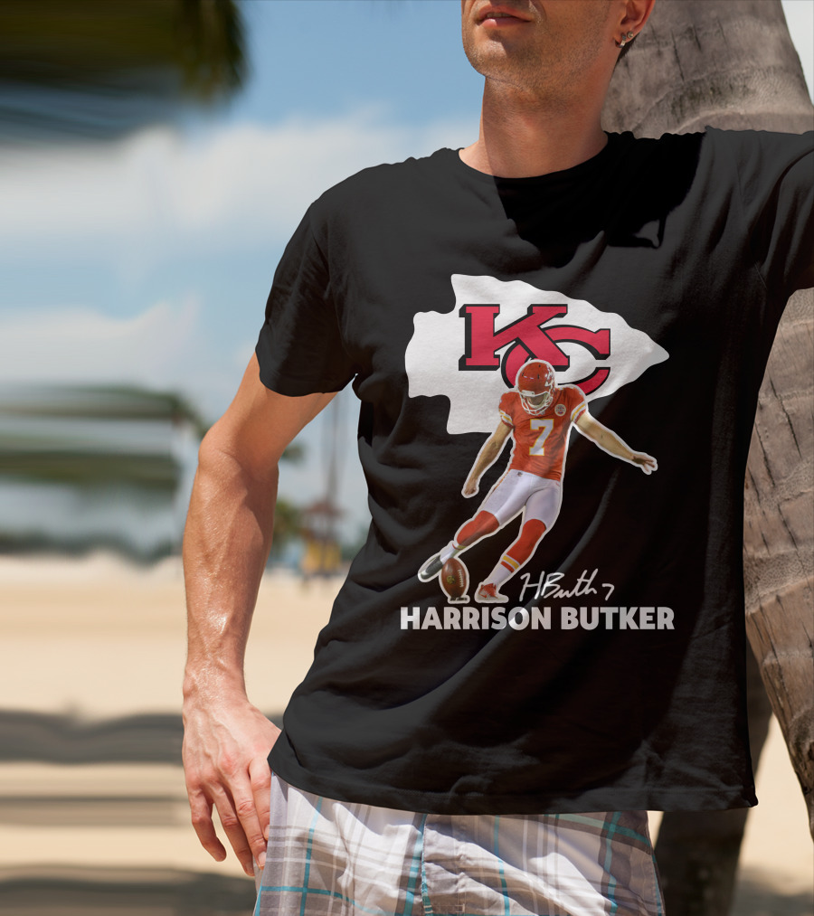 Harrison Butker Kc Chiefs Football Signature Kick T-Shirt
