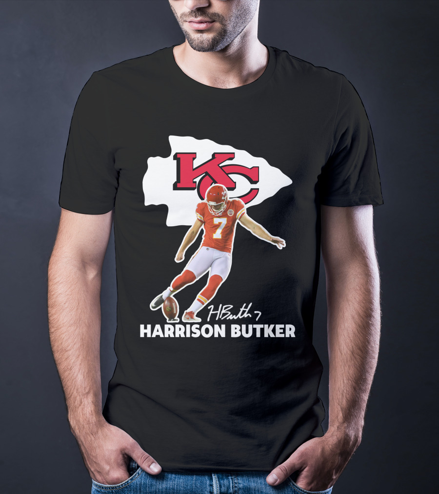 Harrison Butker Kc Chiefs Football Signature Kick T-Shirt