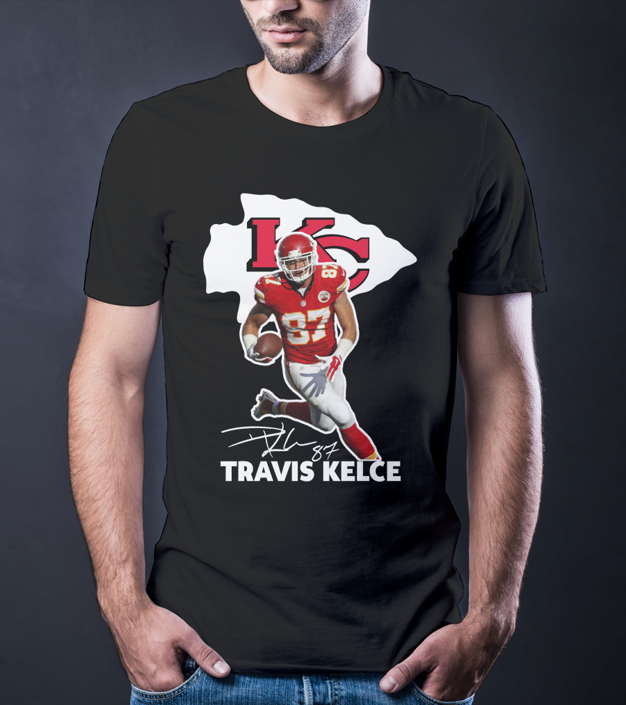 Travis Kelce 87 Kansas City Chiefs Football T-Shirt