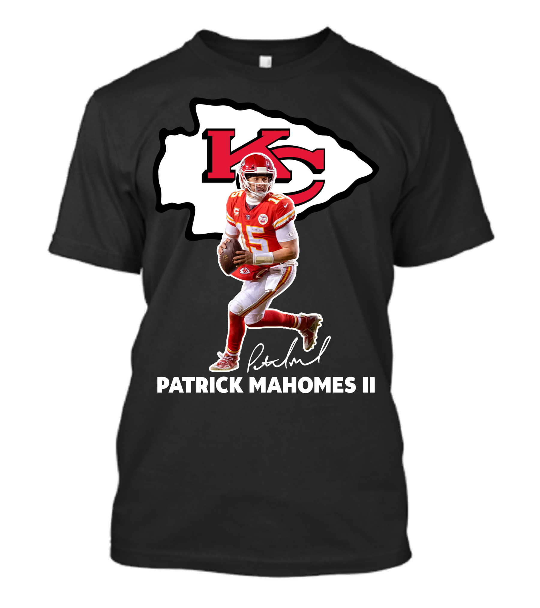 Kansas City Chiefs Patrick Mahomes II Football Signature T-Shirt