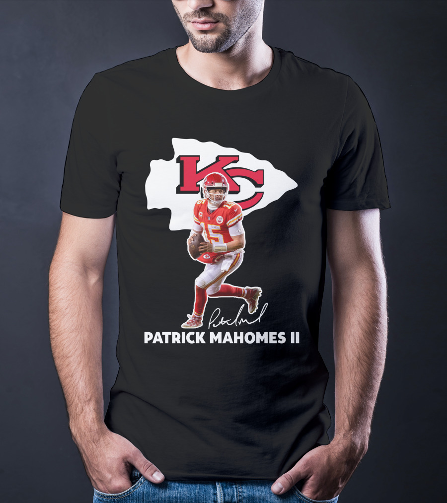 Kansas City Chiefs Patrick Mahomes II Football Signature T-Shirt