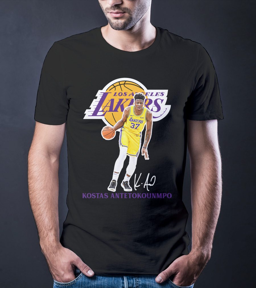 Kostas Antetokounmpo Los Angeles Lakers 37 La12 T-Shirt