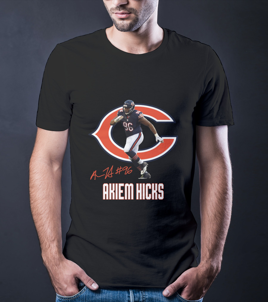 Chicago Bears Akiem Hicks #96 Signature Edition T-Shirt
