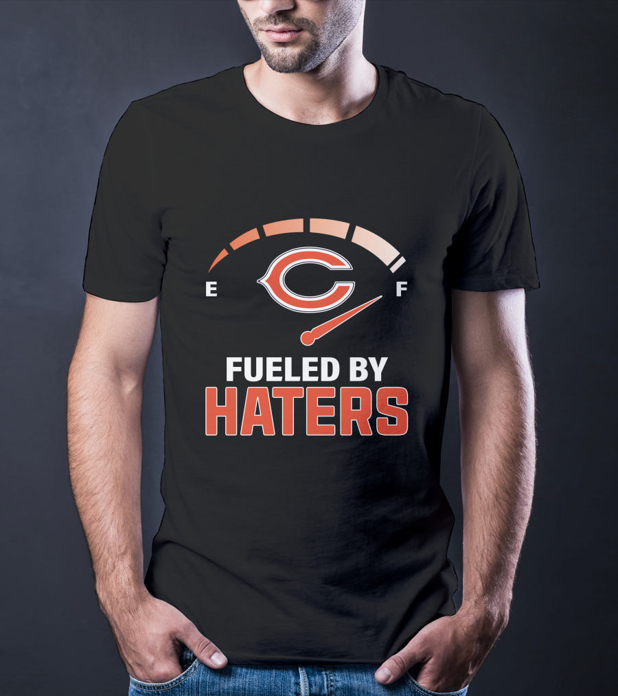 Fueled By Haters Chicago Football Fan Meter T-Shirt