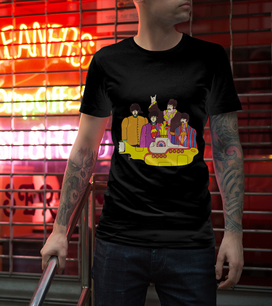 Tb 42 Yellow Submarine Cartoon Quartet T-Shirt