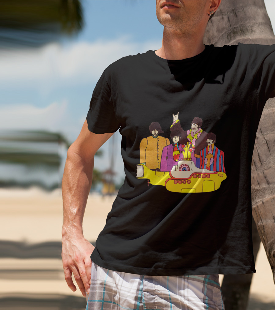 Tb 42 Yellow Submarine Cartoon Quartet T-Shirt