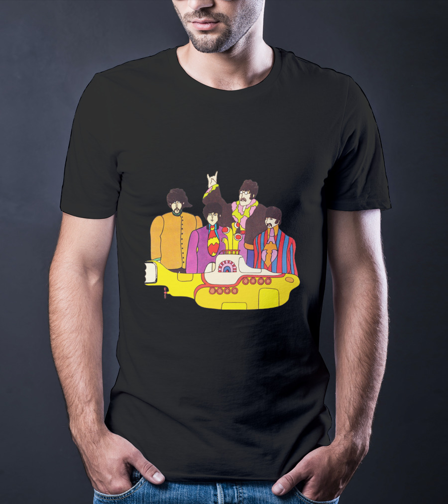 Tb 42 Yellow Submarine Cartoon Quartet T-Shirt