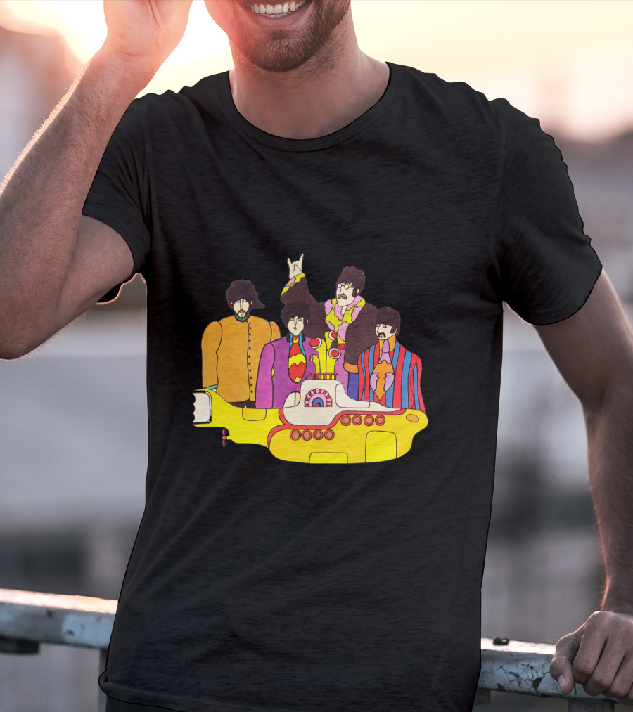 Tb 42 Yellow Submarine Cartoon Quartet T-Shirt